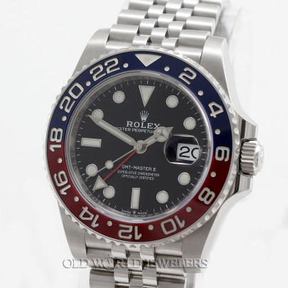 Rolex-GMT Master II Pepsi Ref 126710BLNO Steel Black Dial